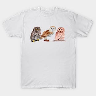 Trio of Owls T-Shirt